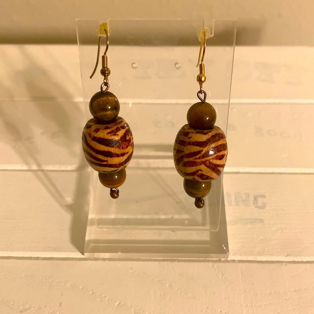 Earrings/brown